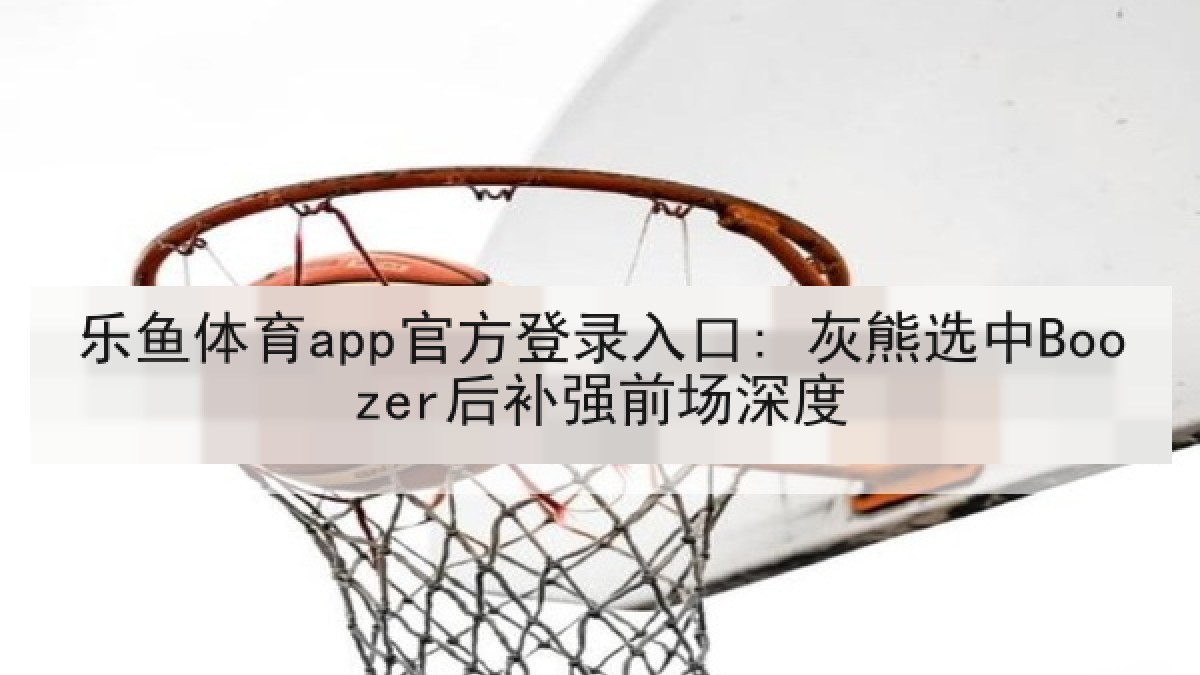 乐鱼体育app官方登录入口: 灰熊选中Boozer后补强前场深度